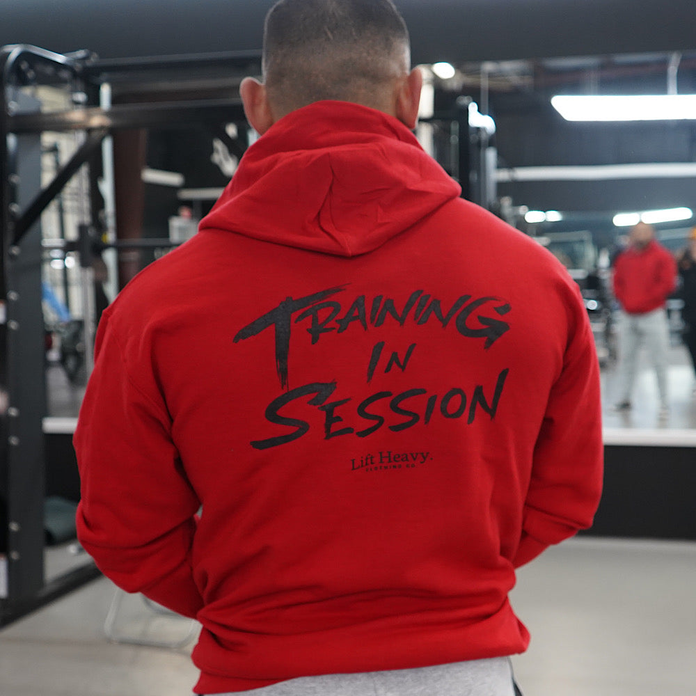 TRAINING IN SESSION HOODIE - RED