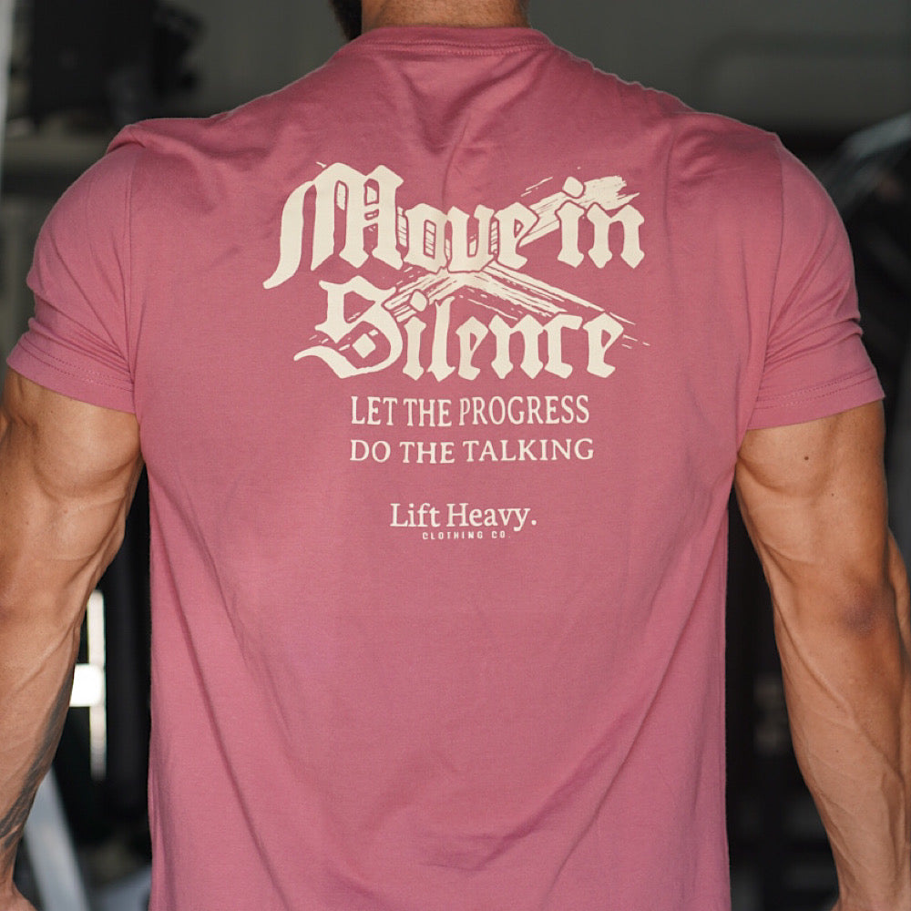 MOVE IN SILENCE -MAUVE- T-SHIRT