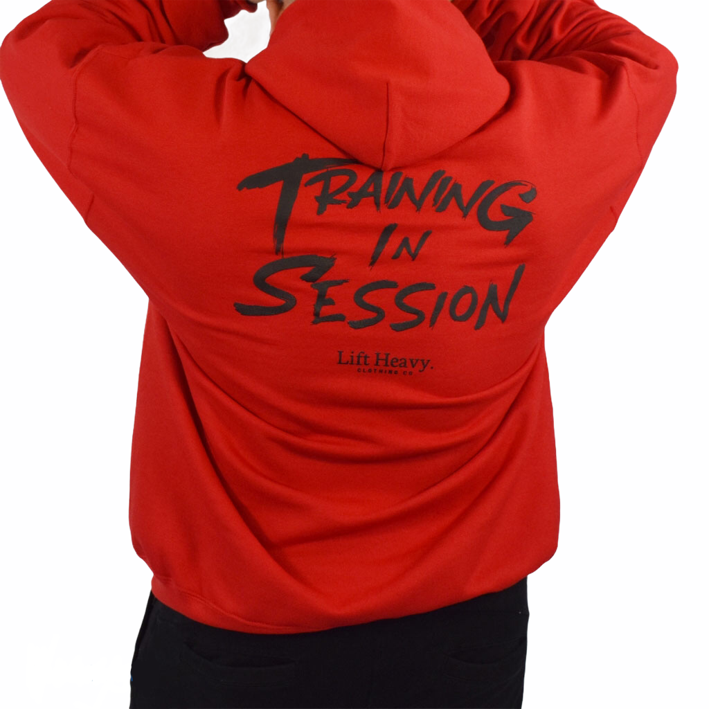 TRAINING IN SESSION HOODIE - RED