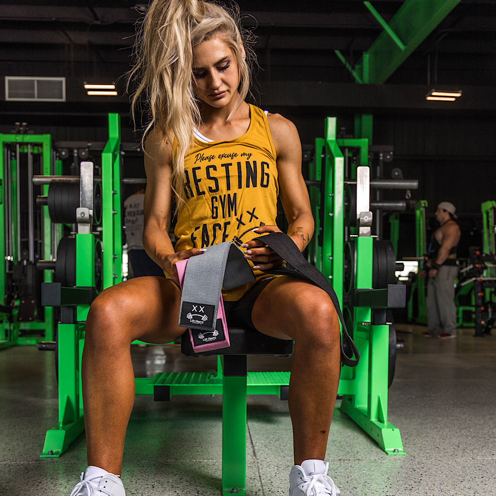 FABRIC RESISTANCE GLUTE BANDS - 3 PACK SET