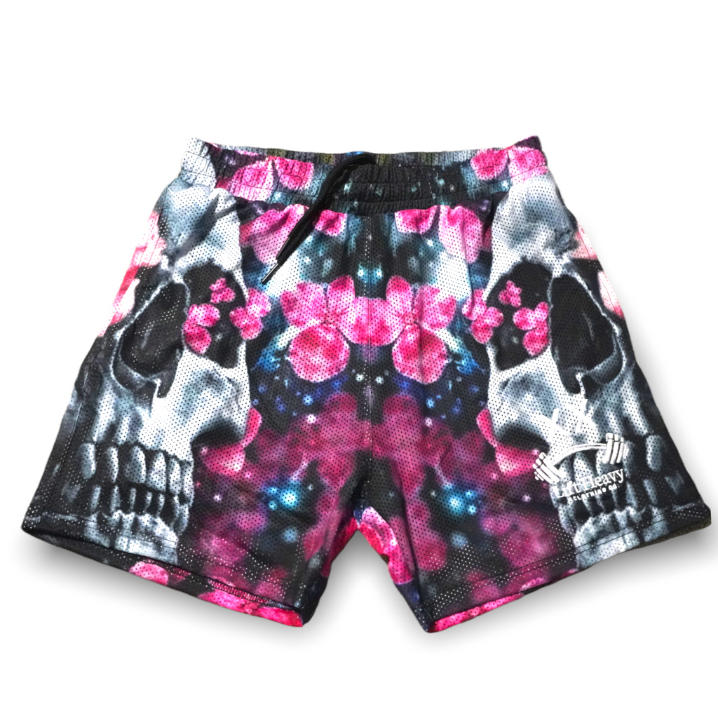 CHERRY BLOSSOM SKULL SHORTS