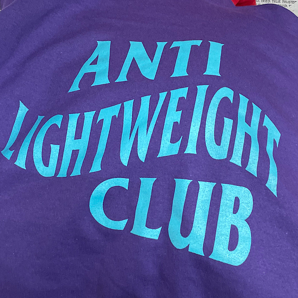 ANTI LIGHT WEIGHT CLUB  - PURPLE - HOODIE